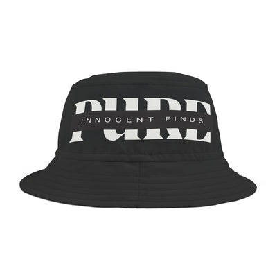 Pure Innocent Finds Unisex Bucket Hat, White Design