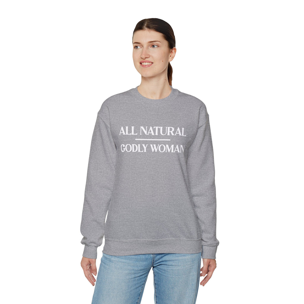 All Natural Godly Woman Heavy Blend™ Crewneck Sweatshirt