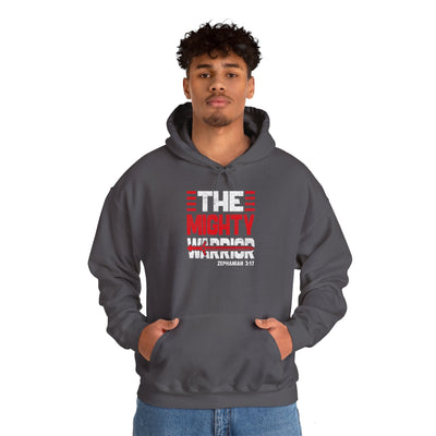 The Mighty Warrior Zephaniah 3:17 Unisex Heavy Blend™ Hooded Sweatshirt