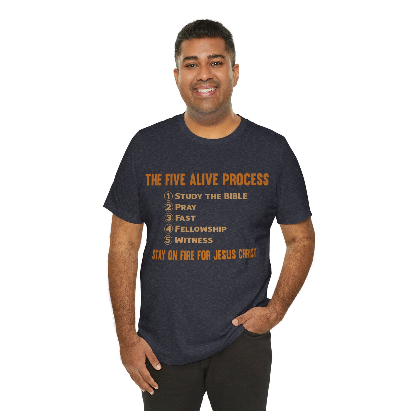 Five Alive Process Text Based Unisex Jersey Short Sleeve Tee