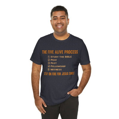 Five Alive Process Text Based Unisex Jersey Short Sleeve Tee