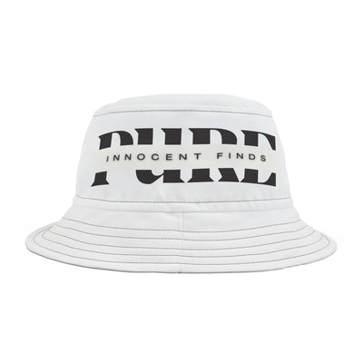 Pure Innocent Finds Unisex Bucket Hat, Black Design