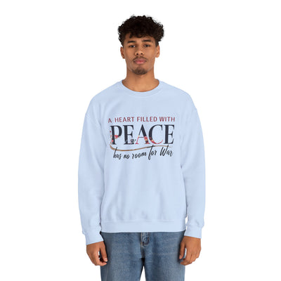 A Heart Filled With Peace Unisex Heavy Blend™ Crewneck Sweatshirt
