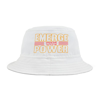 Emerge With Power Unisex Bucket Hat, Block Design