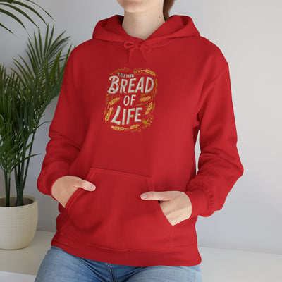 Bread Of Life Unisex Heavy Blend™ Hooded Sweatshirt, Aesthetic Design