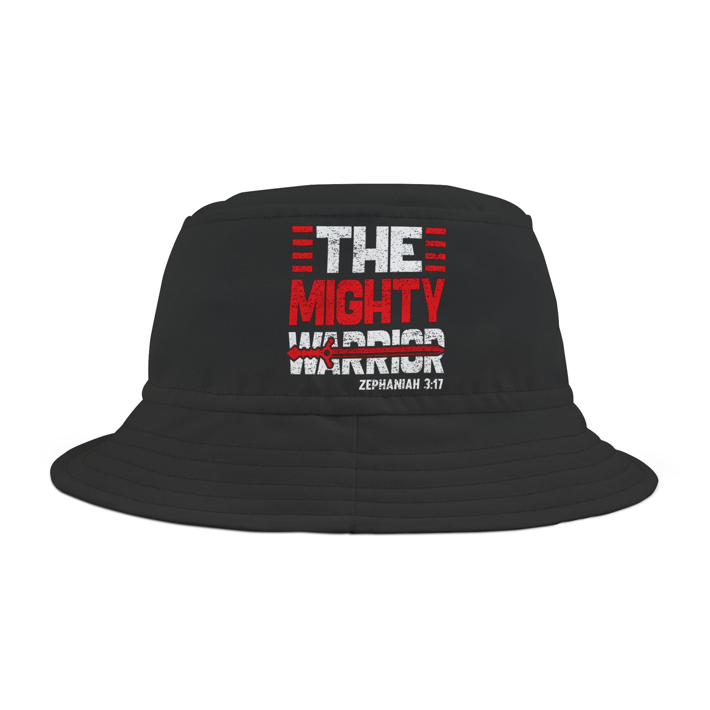 The Mighty Warrior Zephaniah 3:17 Unisex Bucket Hat