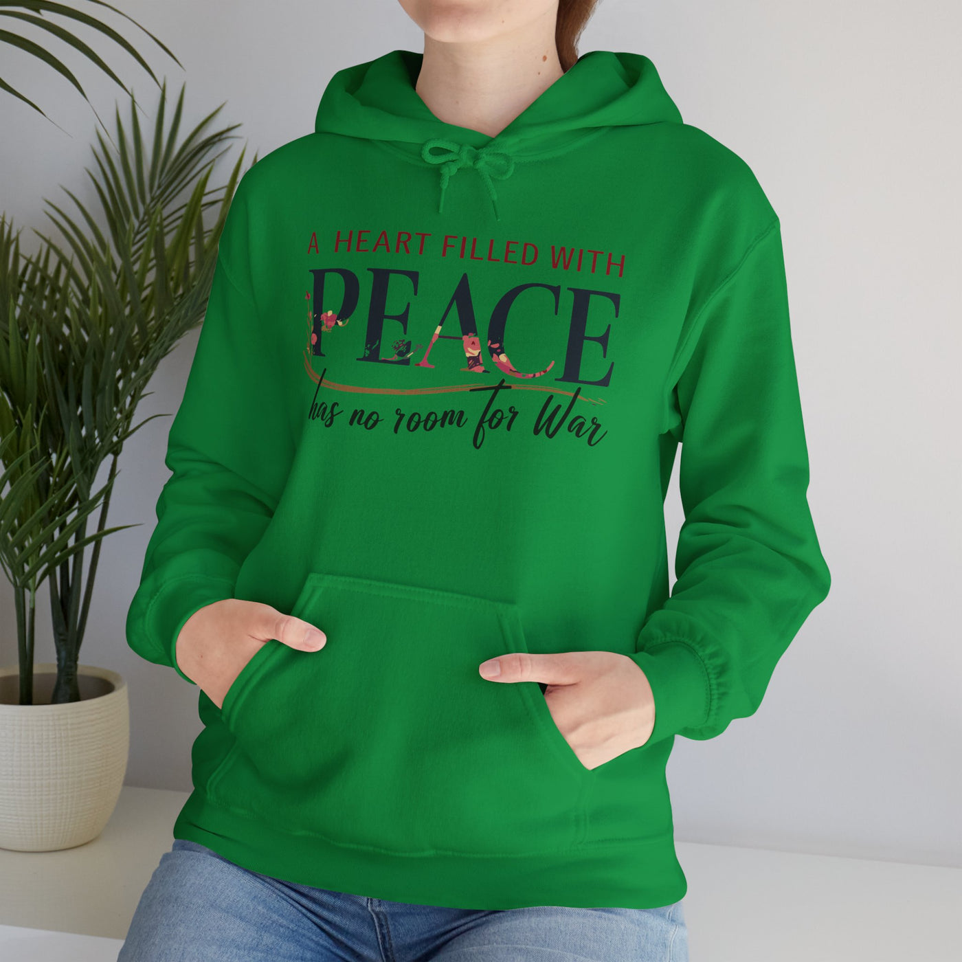 A Heart Filled With Peace Unisex Heavy Blend™ Hooded Sweatshirt