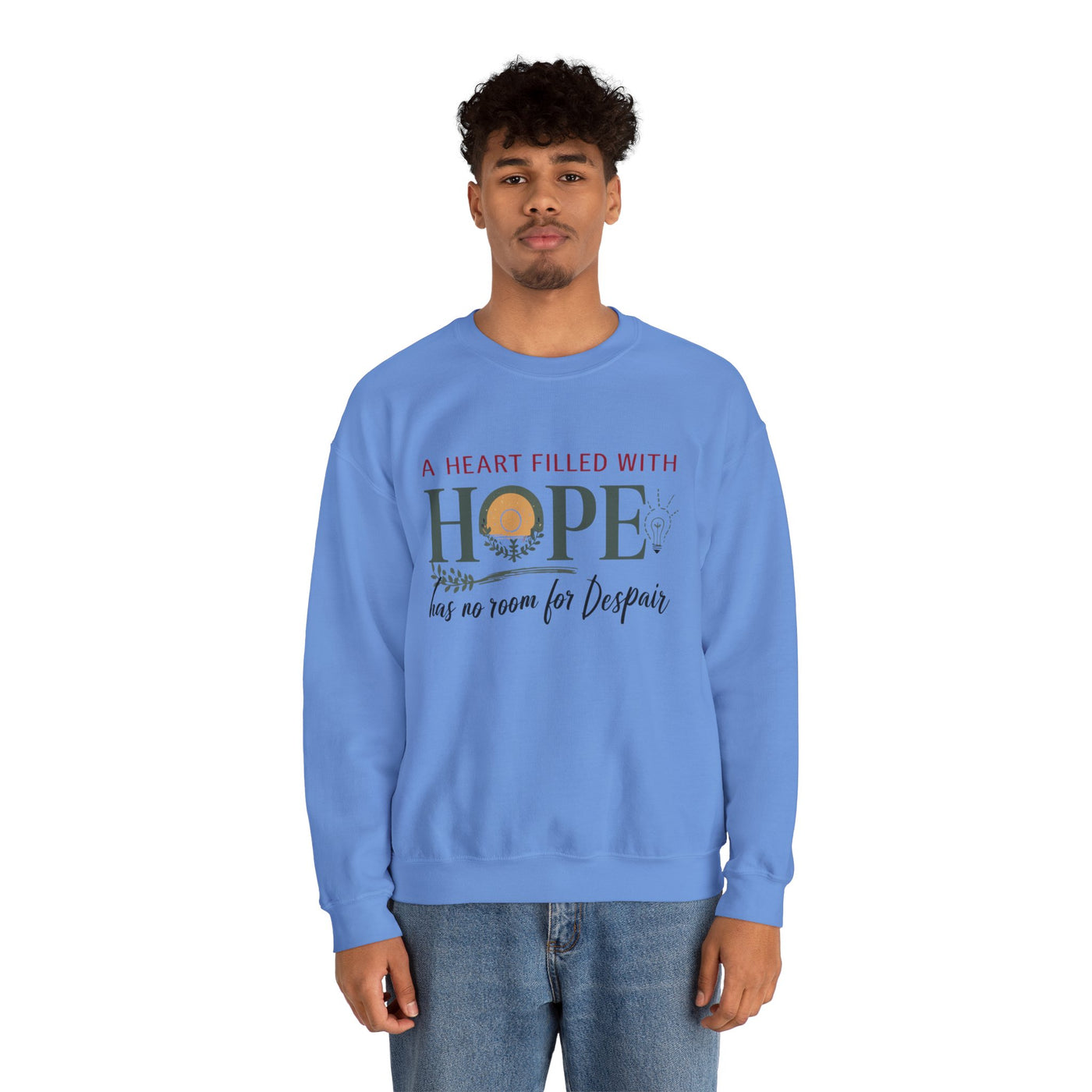 A Heart Filled With Hope Unisex Heavy Blend™ Crewneck Sweatshirt