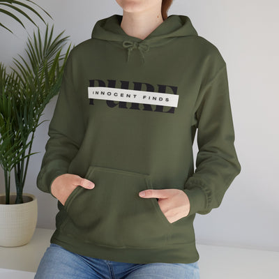 Pure Innocent Finds Unisex Heavy Blend™ Hooded Sweatshirt, Black Design