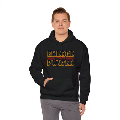 Emerge With Power Unisex Heavy Blend™ Hooded Sweatshirt, Block Design