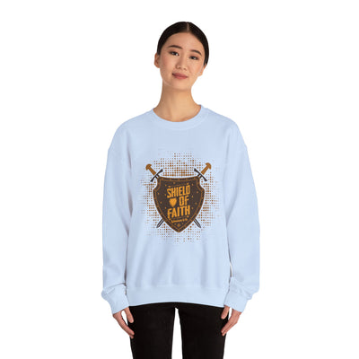 Shield Of Faith Unisex Heavy Blend™ Crewneck Sweatshirt, Dot Design
