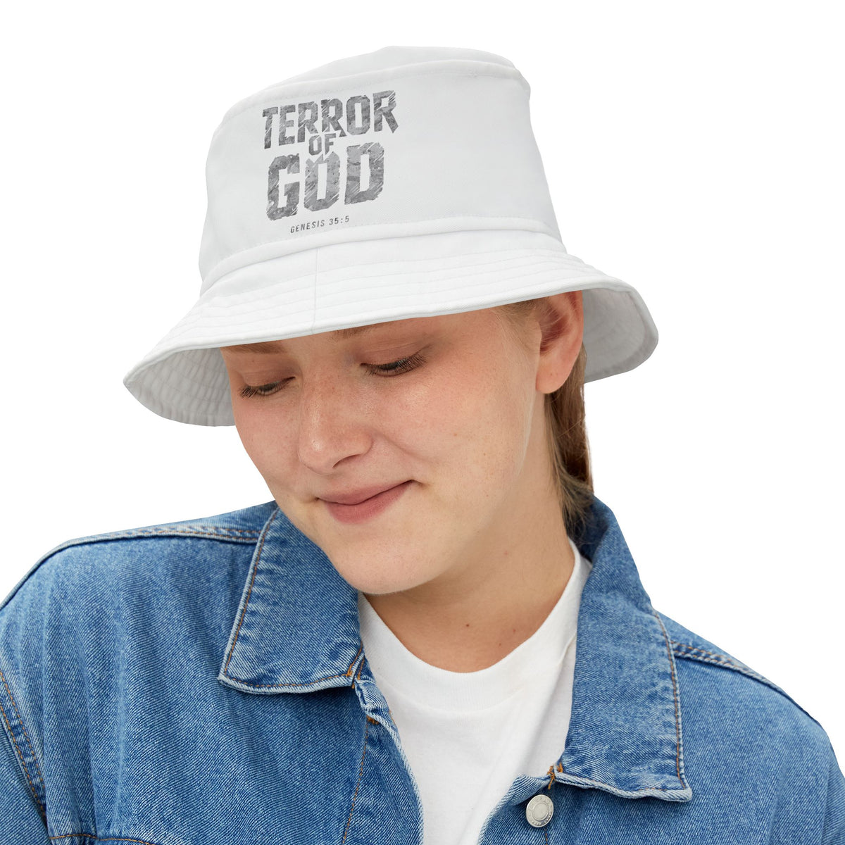 Terror Of God Genesis 33:5 Unisex Bucket Hat