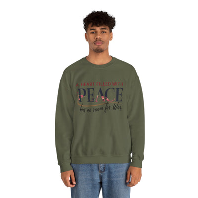 A Heart Filled With Peace Unisex Heavy Blend™ Crewneck Sweatshirt