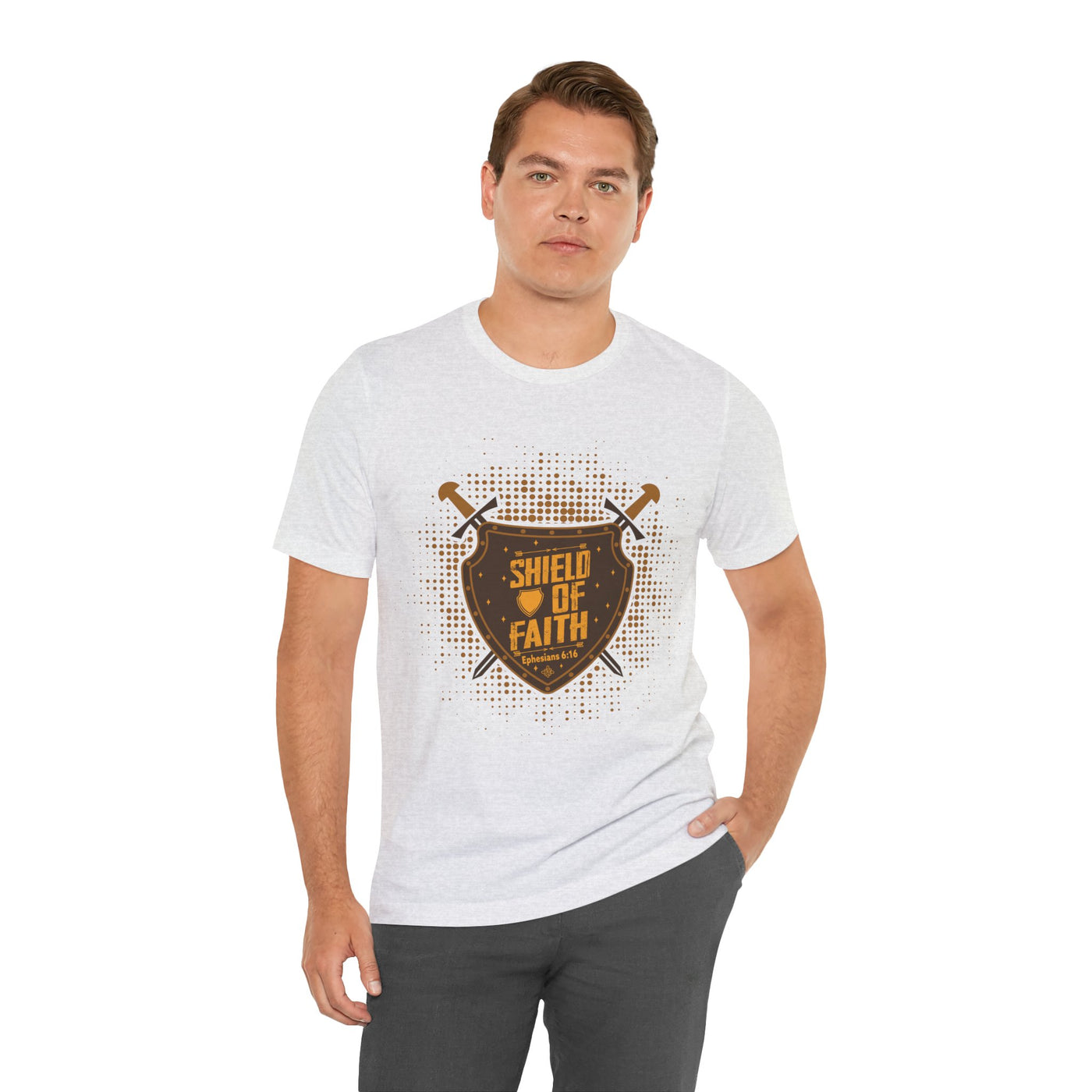 Shield Of Faith Unisex Jersey Short Sleeve Tee, Dot Design