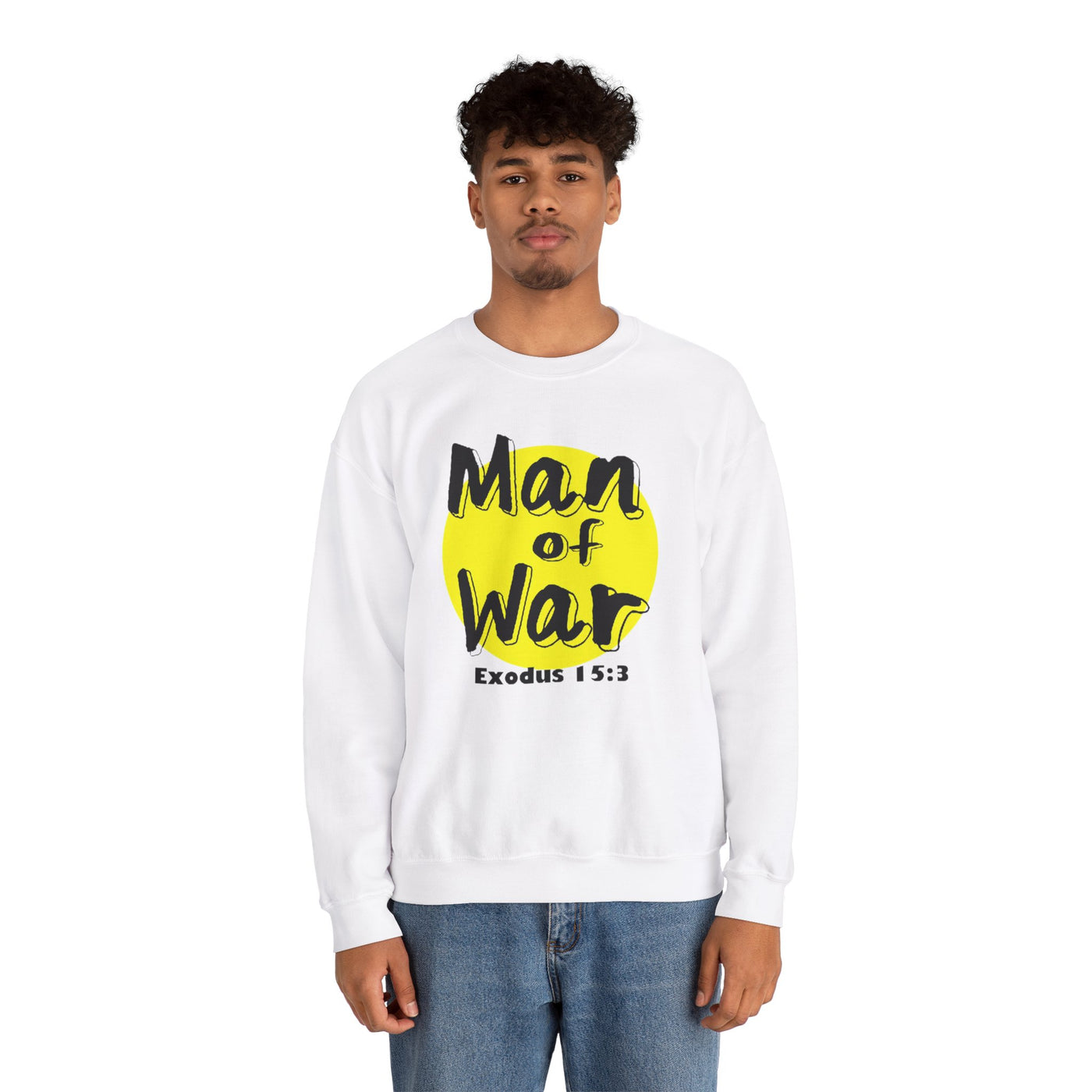 Man Of War Unisex Heavy Blend™ Crewneck Sweatshirt, Graphic Wears