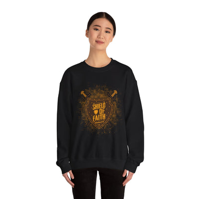 Shield Of Faith Unisex Heavy Blend™ Crewneck Sweatshirt, Dot Design