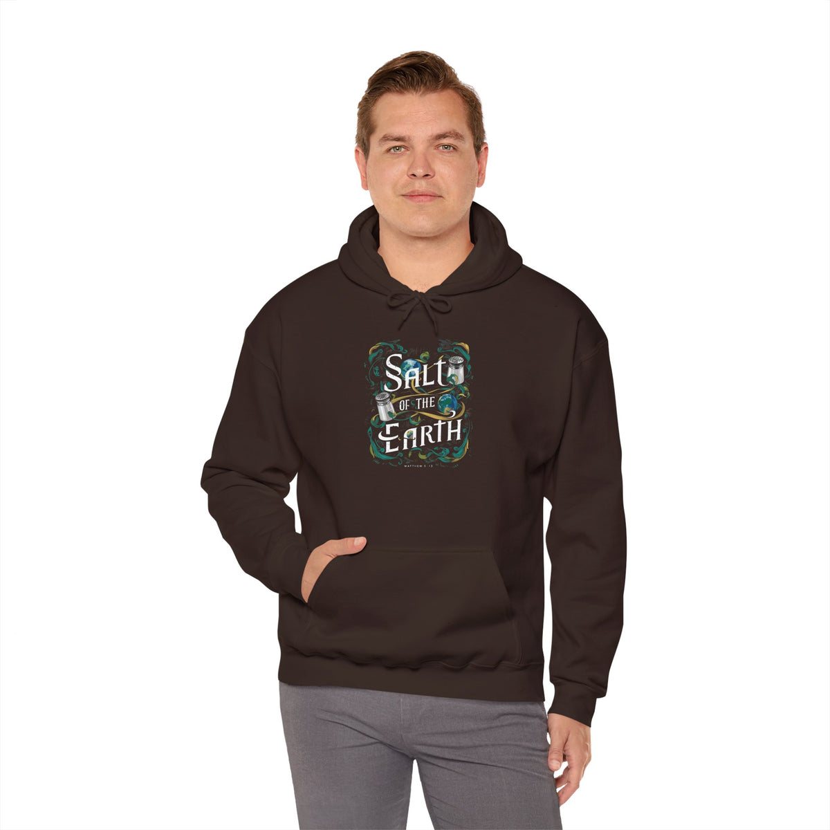 Salt Of The Earth Matthew 5:13 Unisex Heavy Blend™ Hooded Sweatshirt, Abstract design