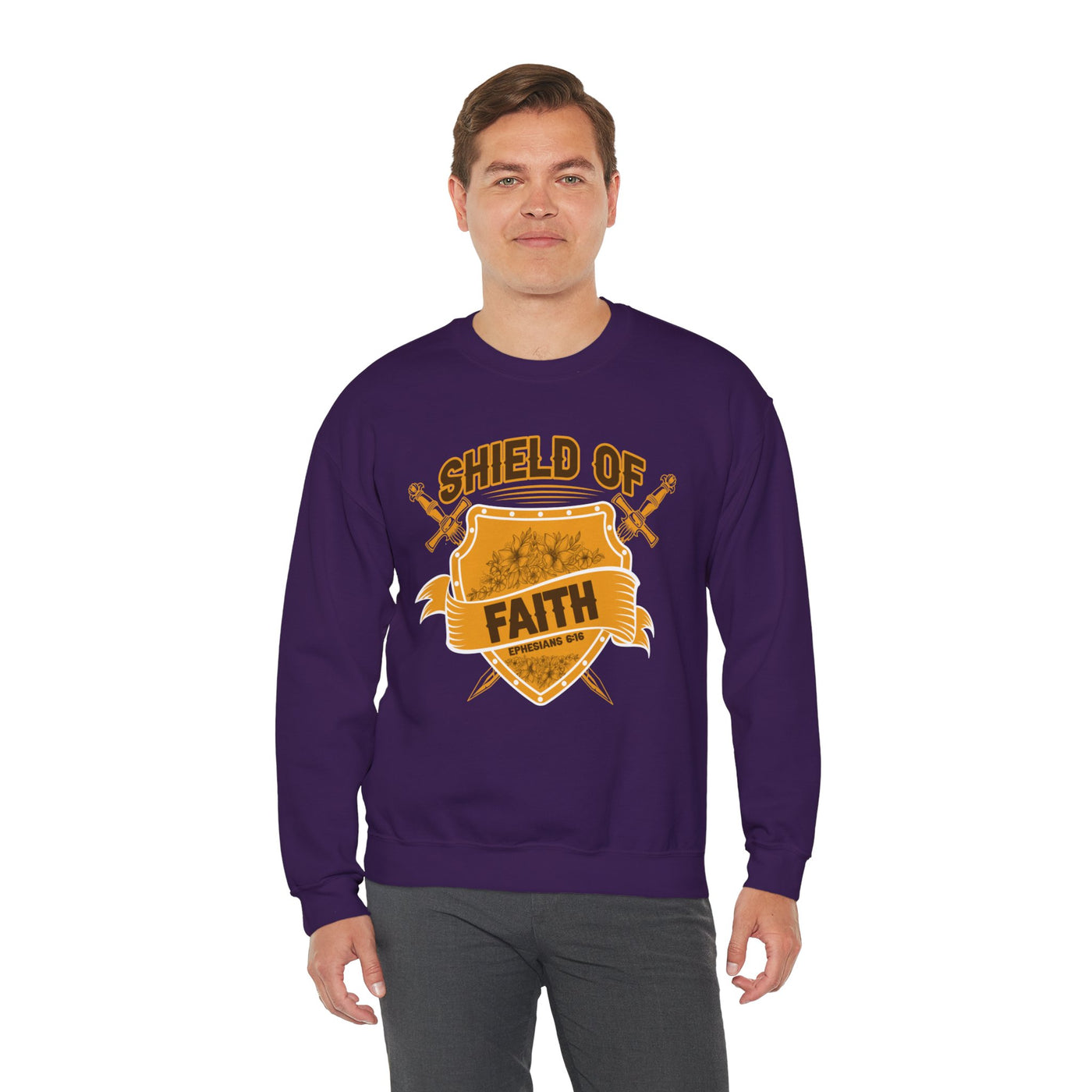 Shield Of Faith Unisex Heavy Blend™ Crewneck Sweatshirt