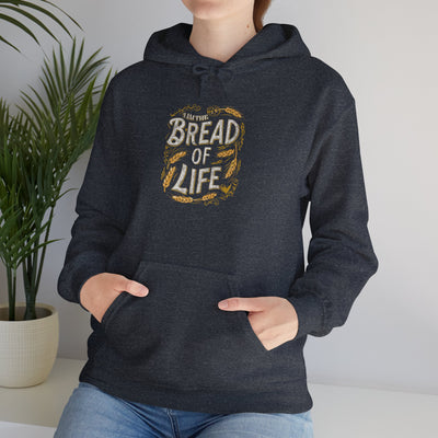 Bread Of Life Unisex Heavy Blend™ Hooded Sweatshirt, Aesthetic Design