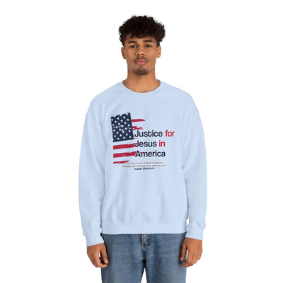Justice For Jesus In America Unisex Heavy Blend™ Crewneck Sweatshirt