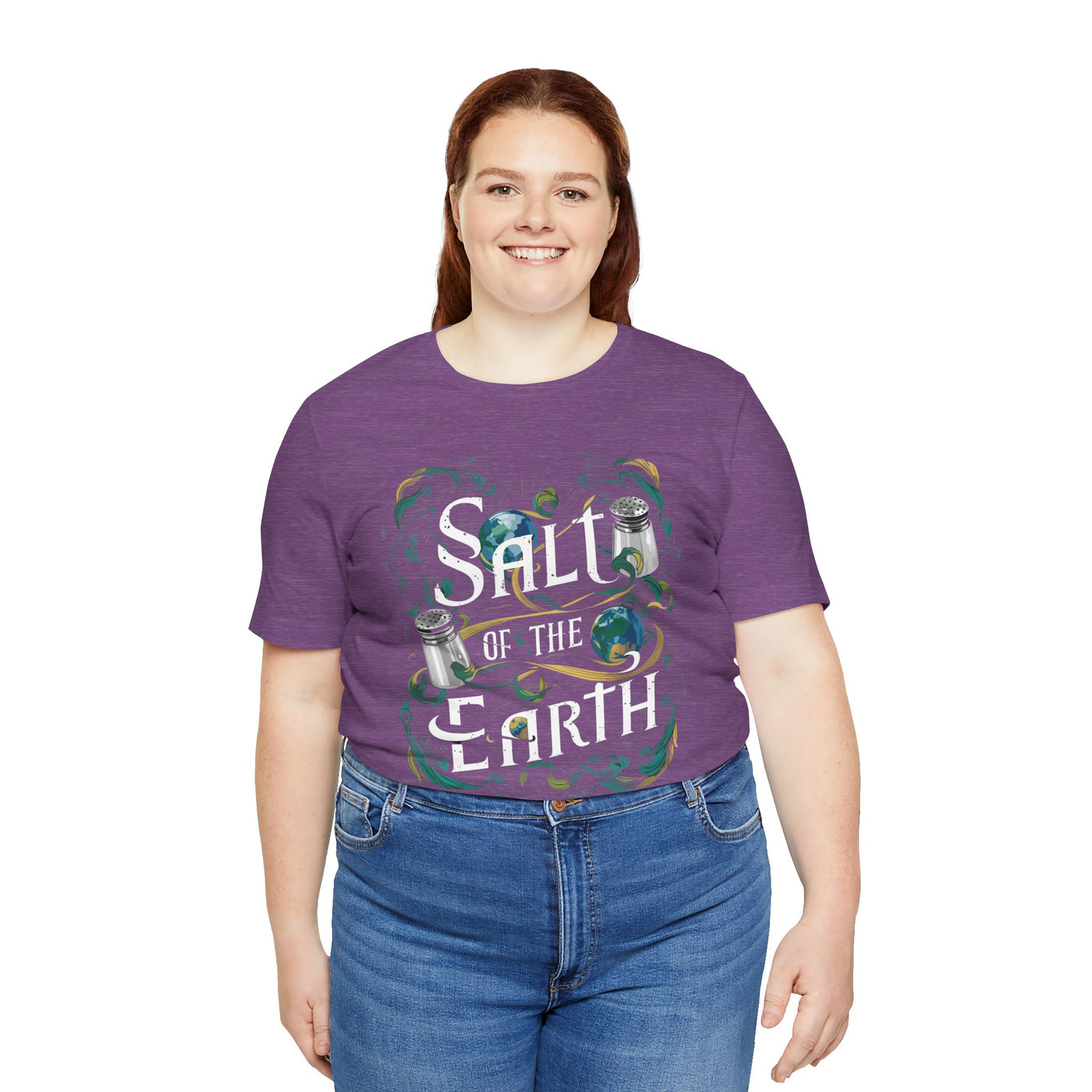 Salt Of The Earth Matthew 5:13 Unisex Jersey Short Sleeve Tee, Abstract Design
