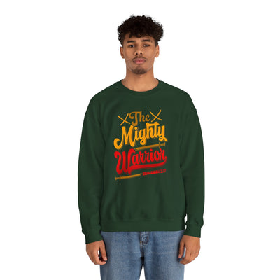 The Mighty Warrior Zephaniah 3:17 Unisex Heavy Blend™ Crewneck Sweatshirt