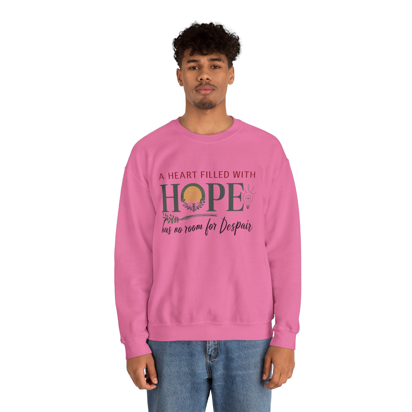 A Heart Filled With Hope Unisex Heavy Blend™ Crewneck Sweatshirt