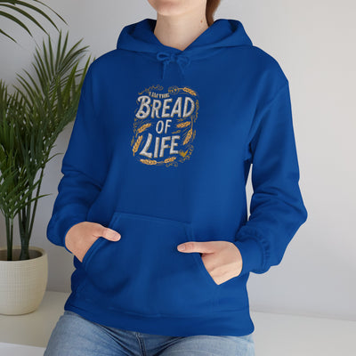 Bread Of Life Unisex Heavy Blend™ Hooded Sweatshirt, Aesthetic Design