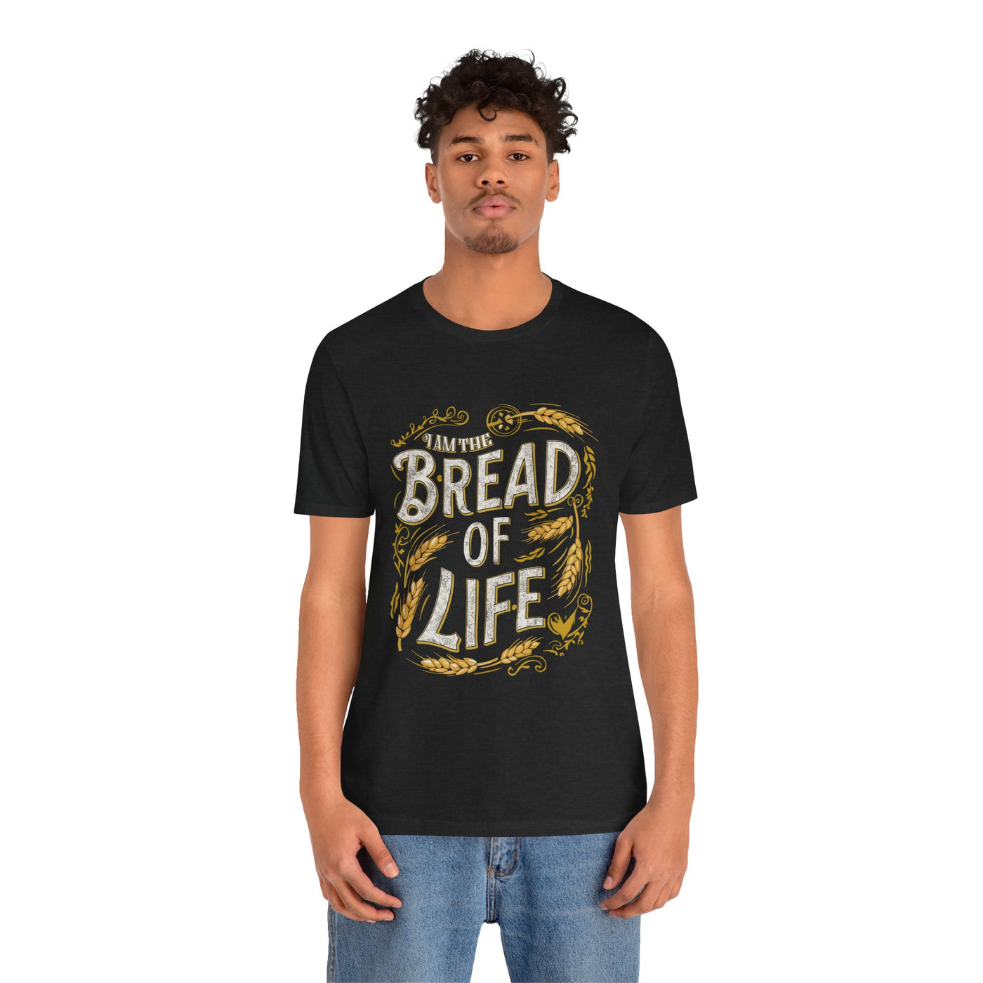 Bread of Life Unisex Jersey Short Sleeve Tee, Aesthetic Design
