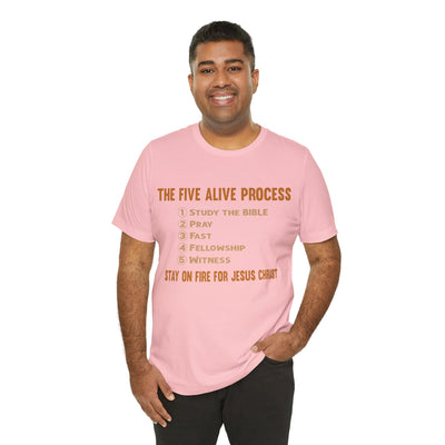 Five Alive Process Text Based Unisex Jersey Short Sleeve Tee