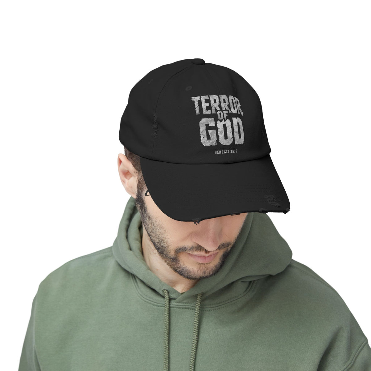 Terror Of God Genesis 35:5 Unisex Distressed Cap