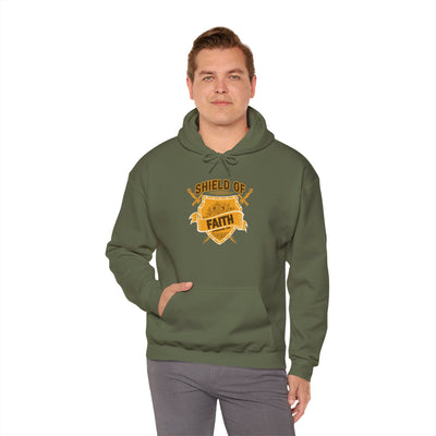 Shield Of Faith Unisex Heavy Blend™ Hooded Sweatshirt , Winter Wear