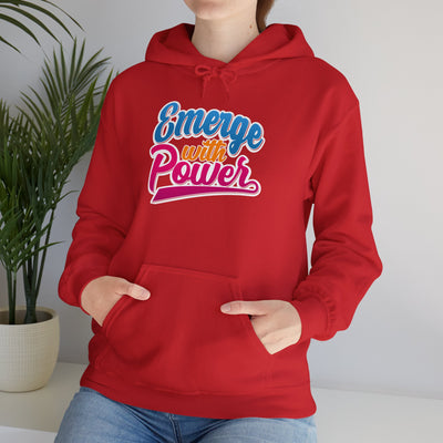 Emerge With Power Cartoon Design Unisex Heavy Blend™ Hooded Sweatshirt