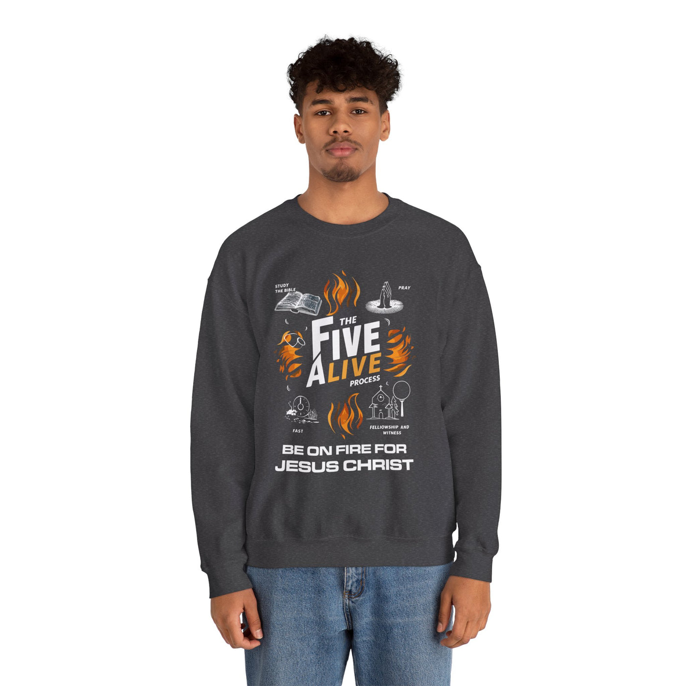 The Five Alive Process Unisex Heavy Blend™ Crewneck Sweatshirt