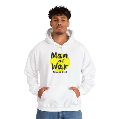 Man Of War Exodus 15:3 Unisex Heavy Blend™ Hooded Sweatshirt, Winter Wear