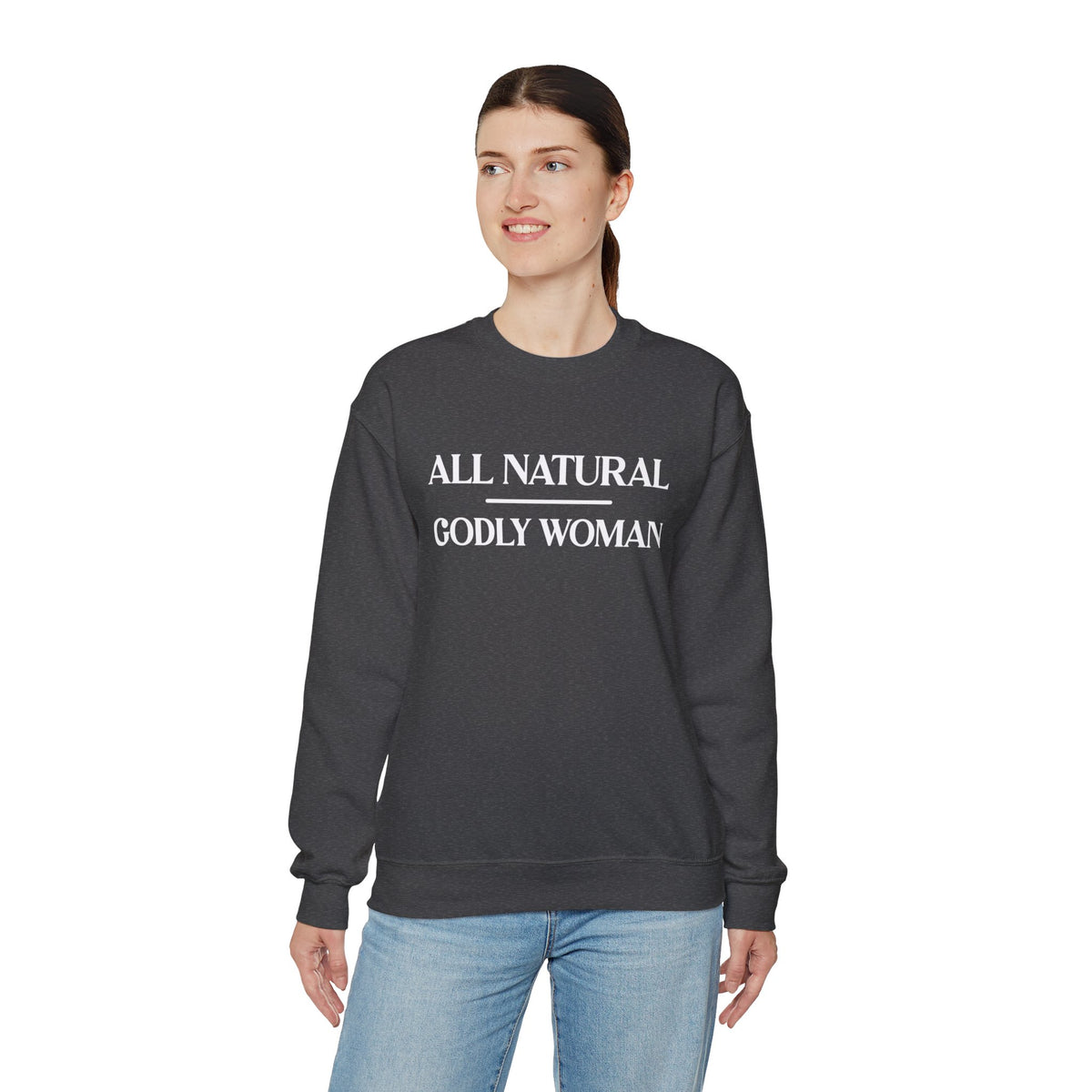 All Natural Godly Woman Heavy Blend™ Crewneck Sweatshirt