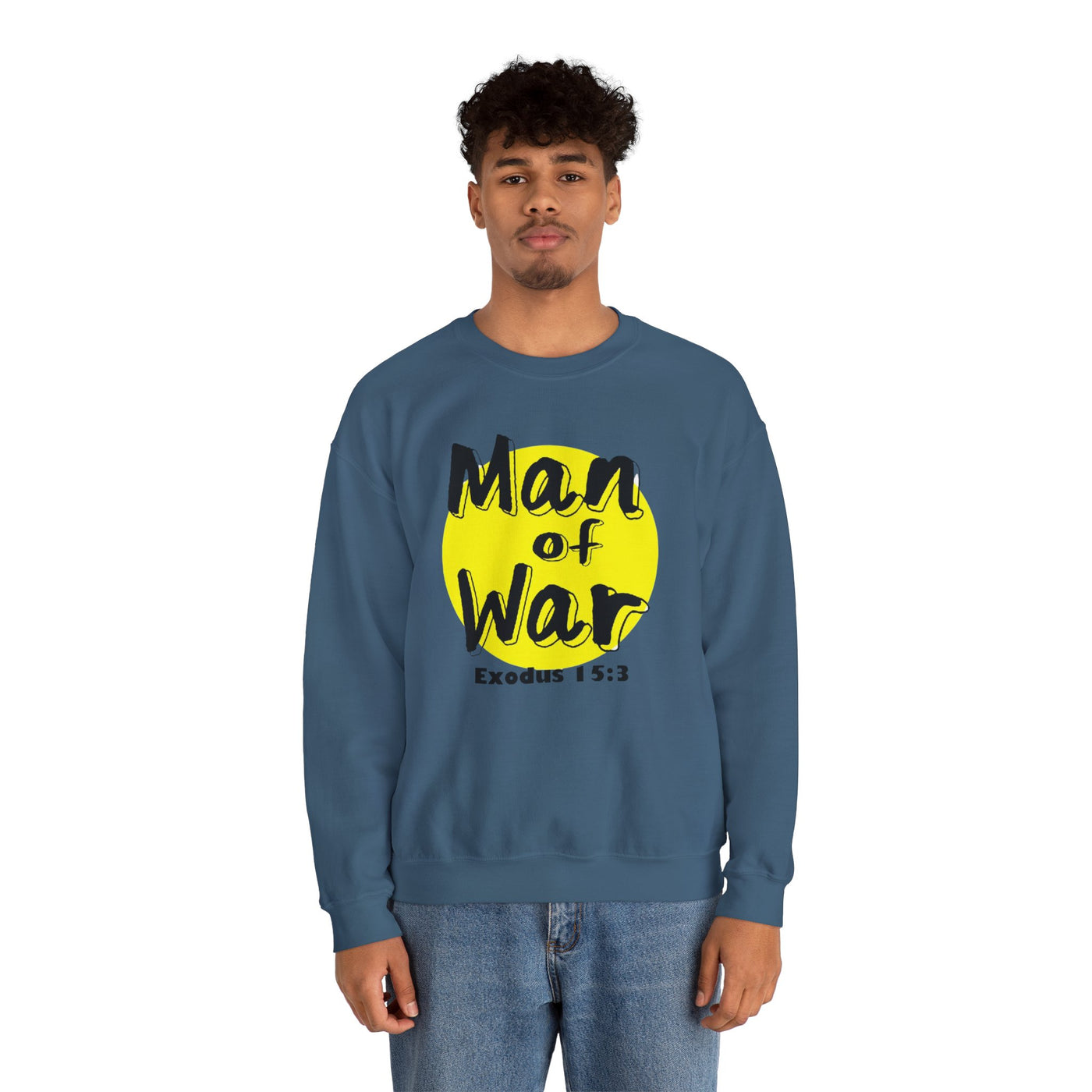 Man Of War Unisex Heavy Blend™ Crewneck Sweatshirt, Graphic Wears