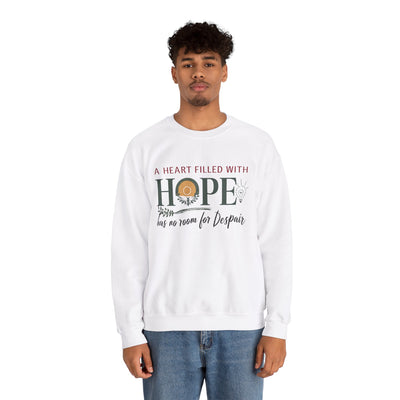 A Heart Filled With Hope Unisex Heavy Blend™ Crewneck Sweatshirt
