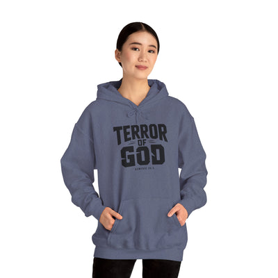 Terror Of God Genesis 33:5 Unisex Heavy Blend™ Hooded Sweatshirt, Black Design