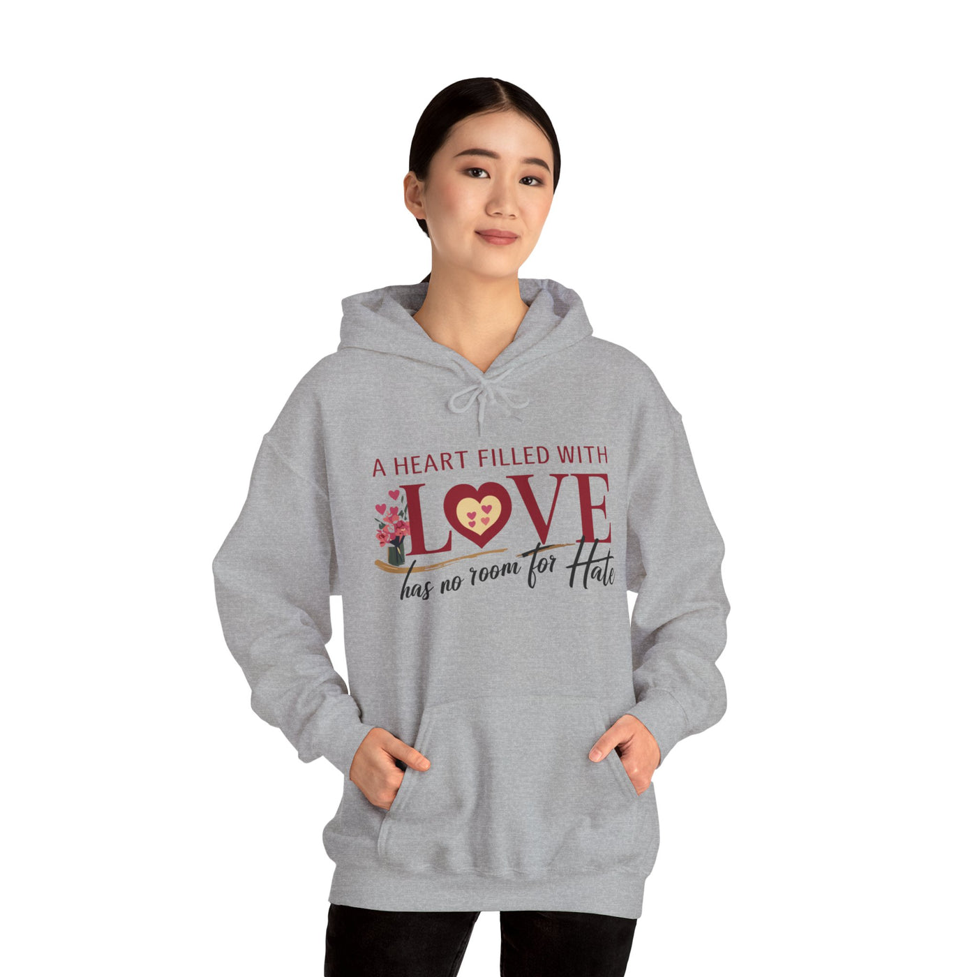 A Heart Filled With Love Unisex Heavy Blend™ Hooded Sweatshirt