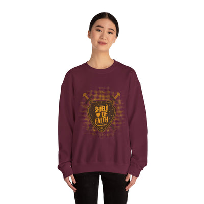 Shield Of Faith Unisex Heavy Blend™ Crewneck Sweatshirt, Dot Design