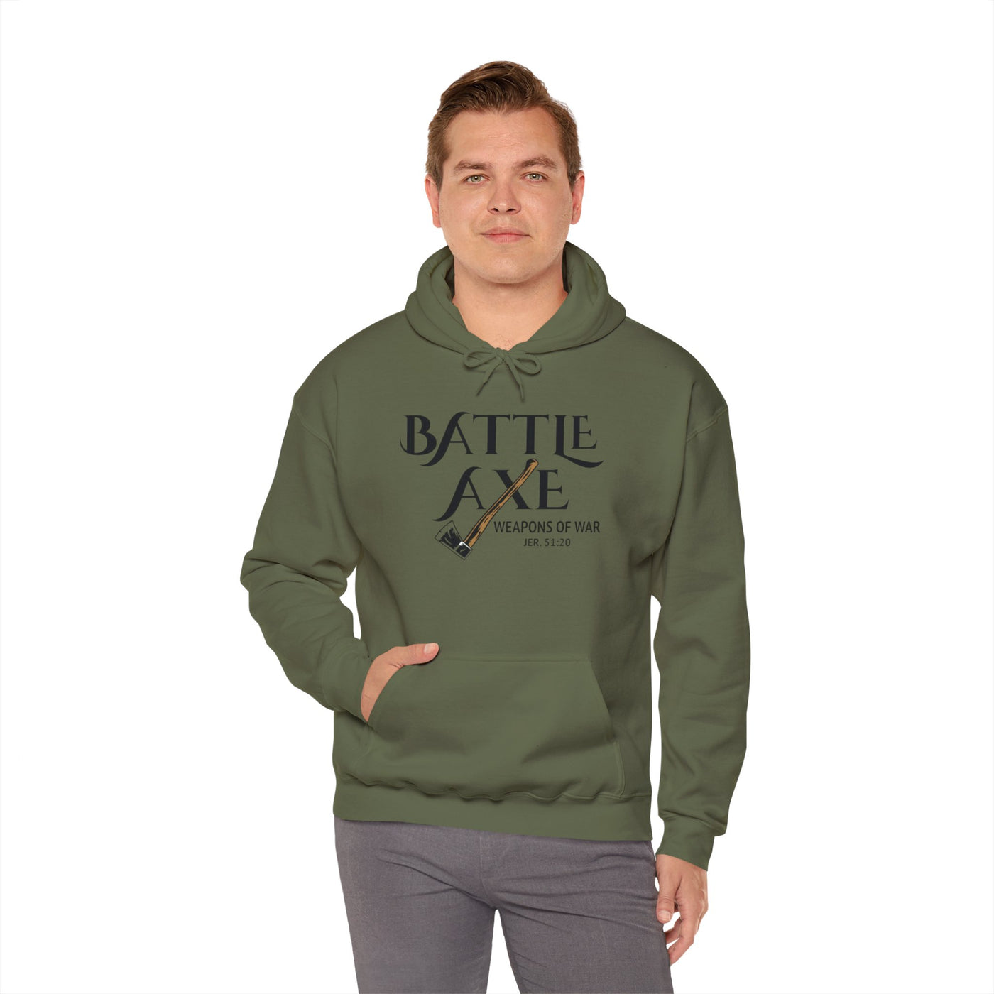 Battle Axe Jeremiah 51:20 Unisex Heavy Blend™ Hooded Sweatshirt