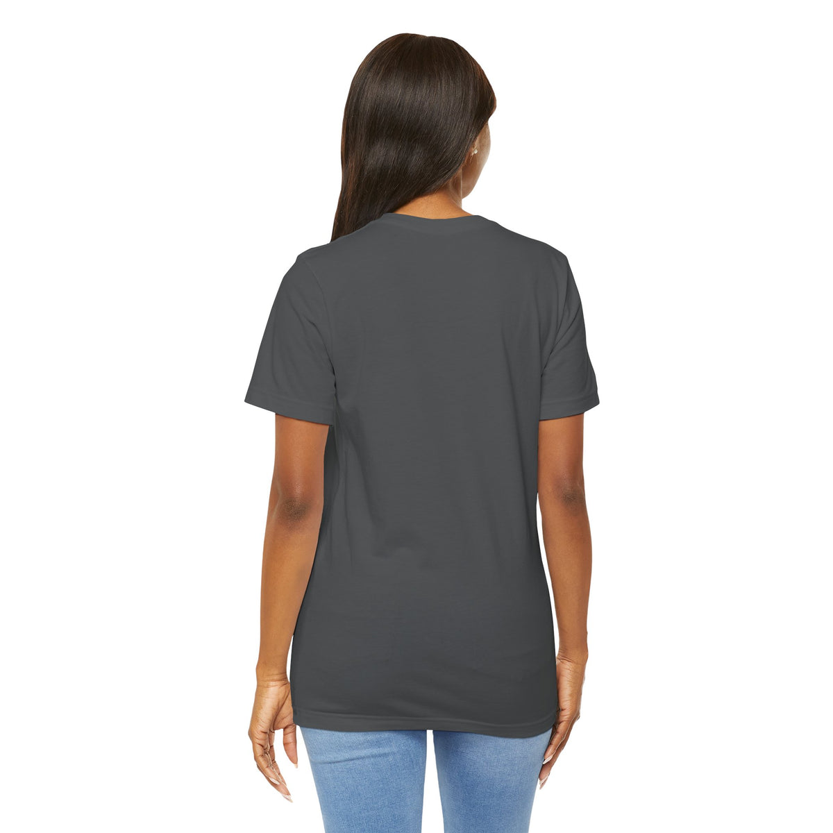 My God Made Me 100% Real Woman Jersey Short Sleeve Tee, American Flag Designs