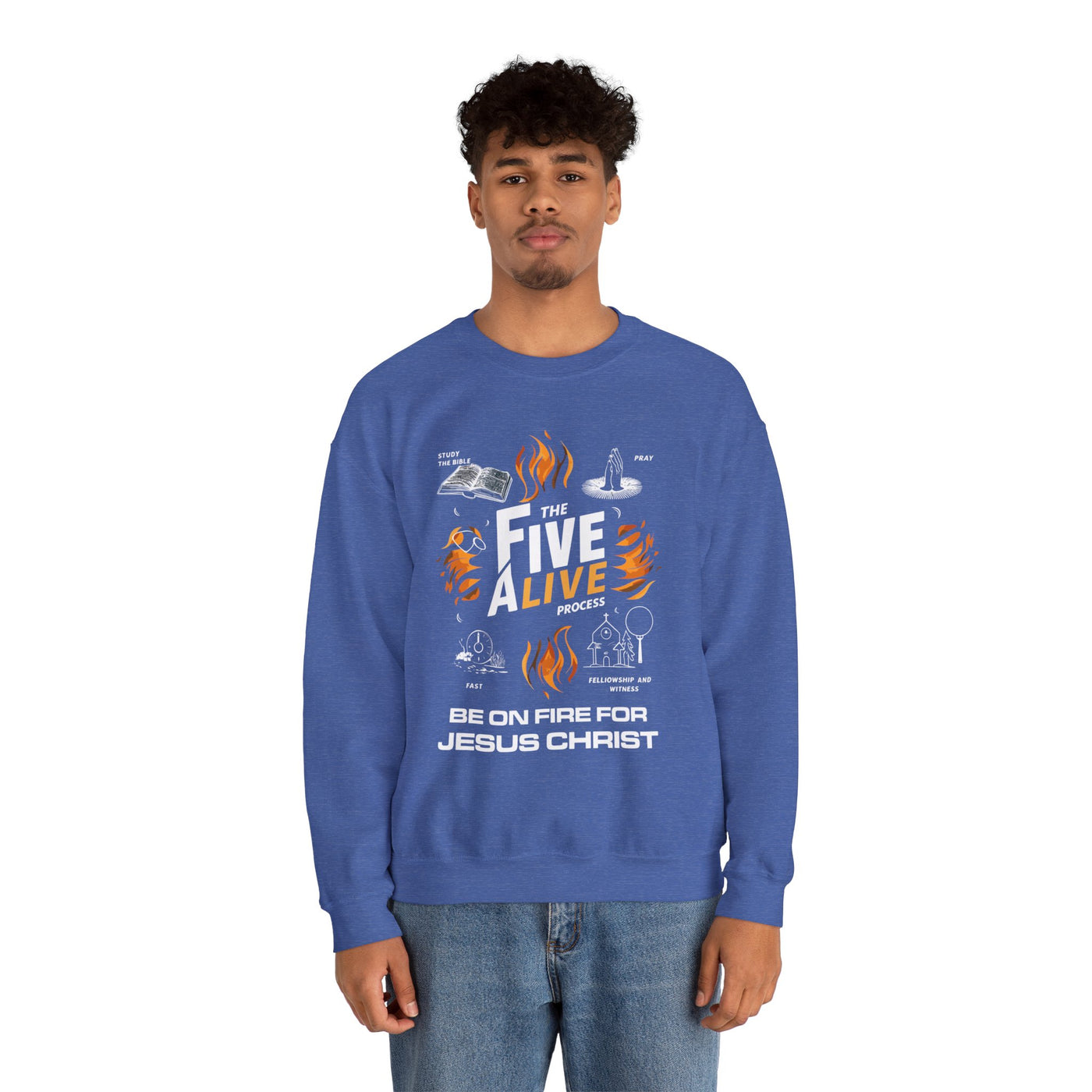 The Five Alive Process Unisex Heavy Blend™ Crewneck Sweatshirt