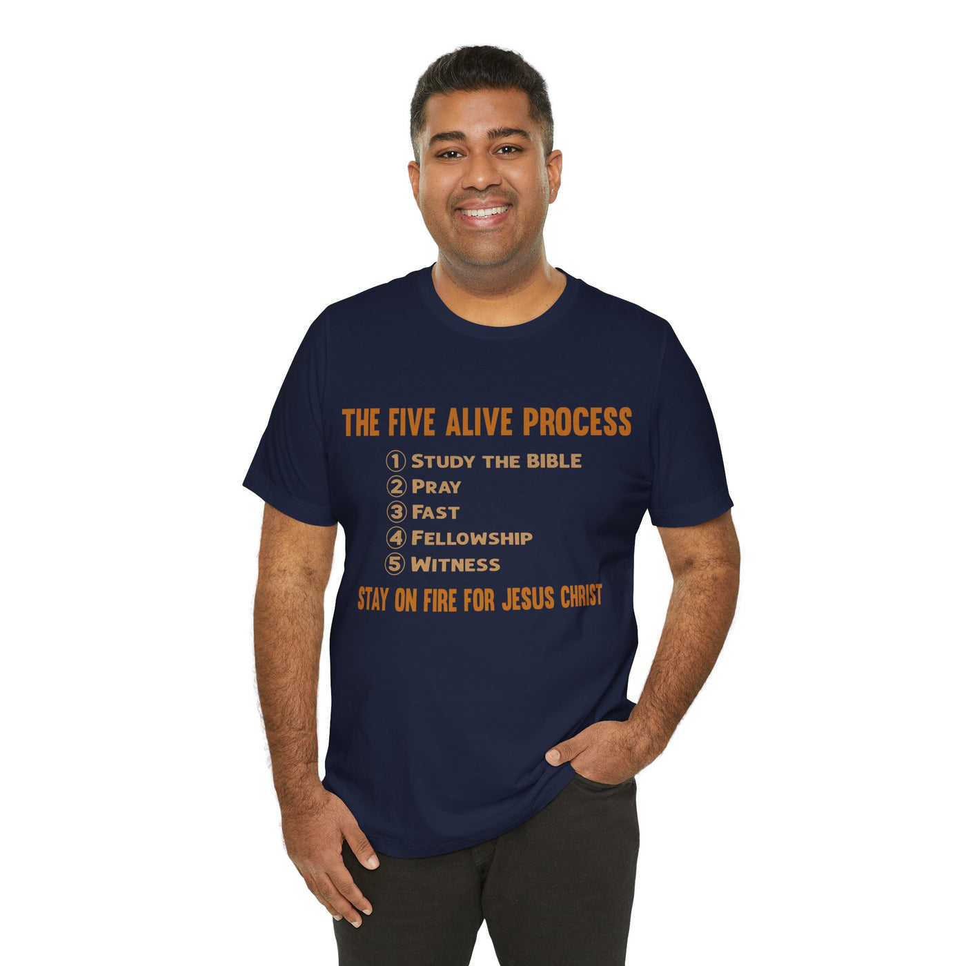 Five Alive Process Text Based Unisex Jersey Short Sleeve Tee