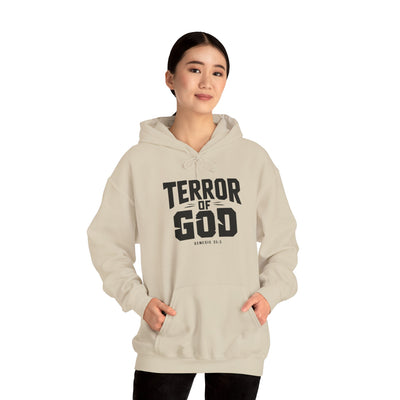 Terror Of God Genesis 33:5 Unisex Heavy Blend™ Hooded Sweatshirt, Black Design