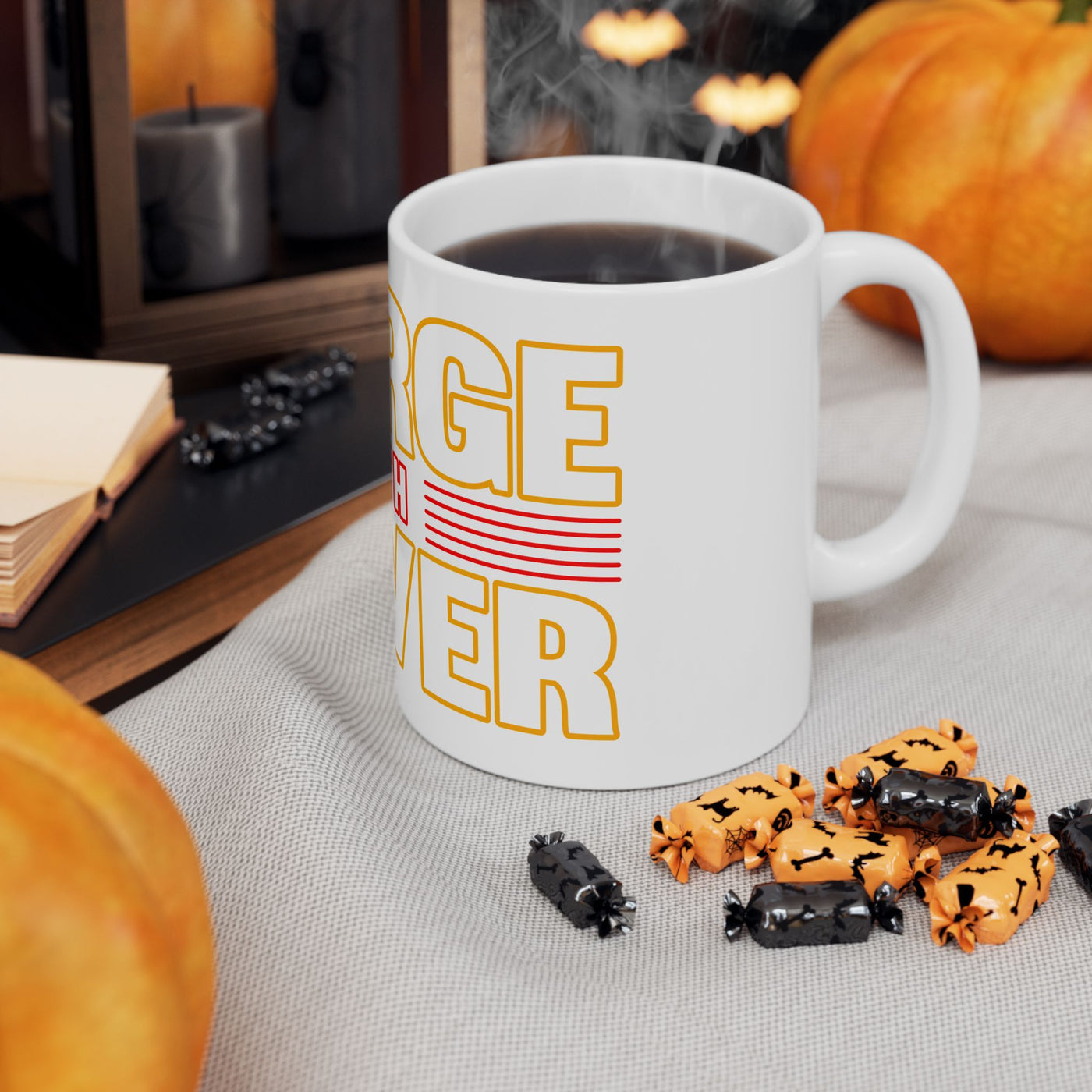 Emerge With Power Ceramic Mug, (11oz, 15oz), Block Design