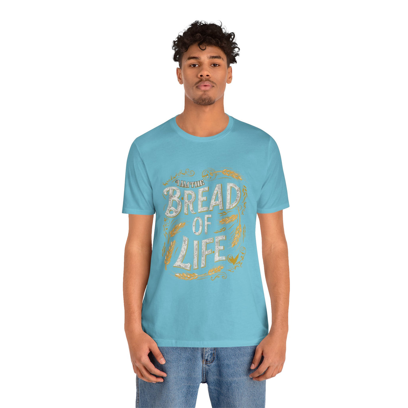Bread of Life Unisex Jersey Short Sleeve Tee, Aesthetic Design