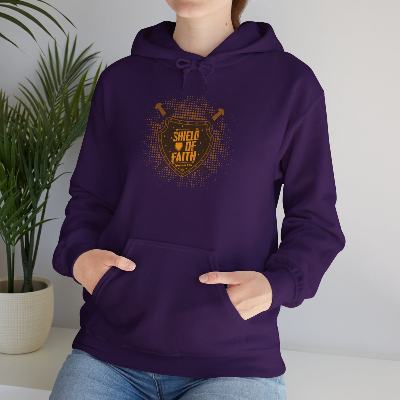 Shield Of Faith Unisex Heavy Blend™ Hooded Sweatshirt