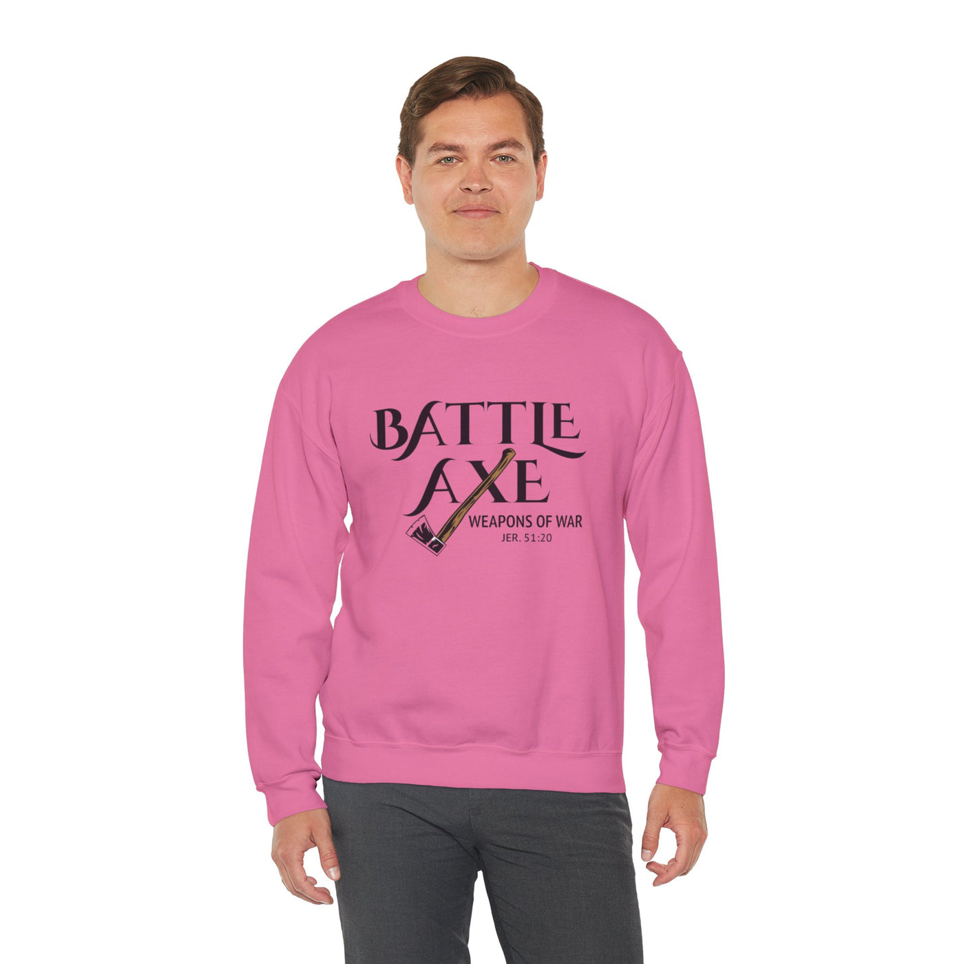 Battle Axe Jeremiah 51:20 Unisex Heavy Blend™ Crewneck Sweatshirt
